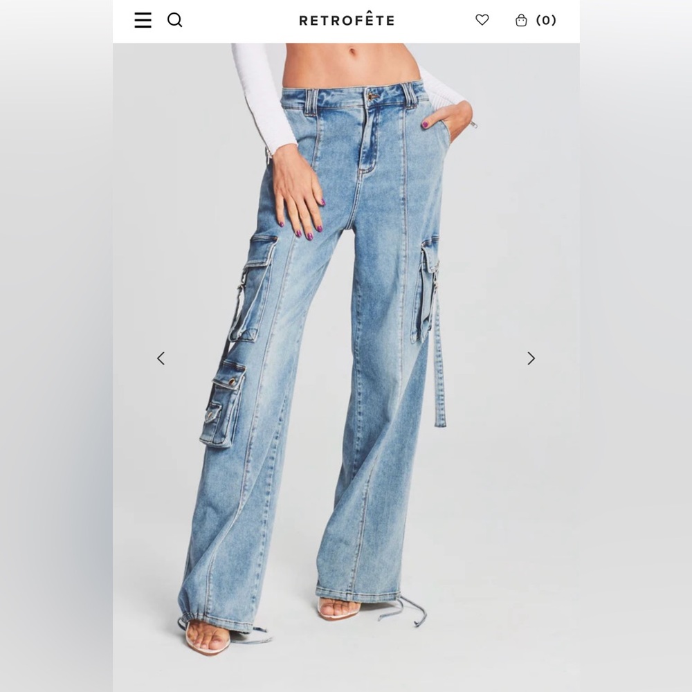 Retrofete Cargo Jeans sz 28